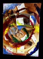 Untitled, Mixed Media, Joe Senungetuk 1999, 14.25 x 10.25 x 3.25, $1800