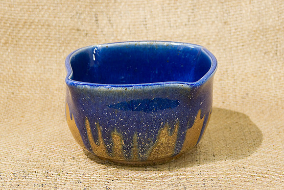 D Paul Laverty_Bowl blue brown 4 x 7.75 x, $55