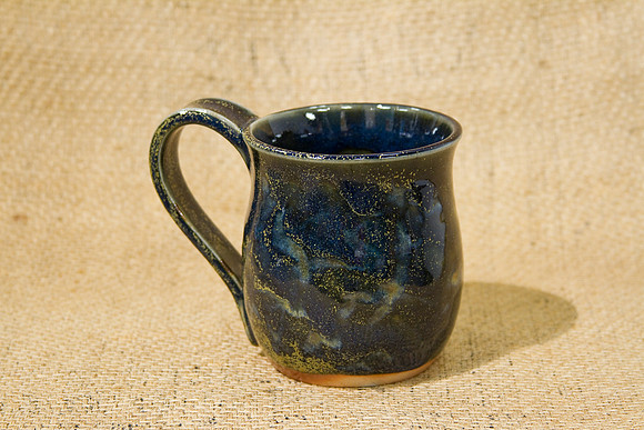 J Paul Laverty_Cup w handle Dark blue 20oz, 4.75 x 4.25, $35