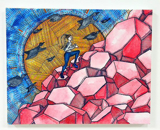 Hailey Morgan_Running up the hill_16x20