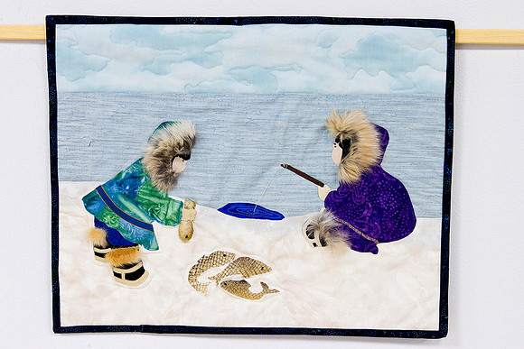 Judy Waiserski_Ice Fishing_ Quilt_16.5 x 21.5_Front